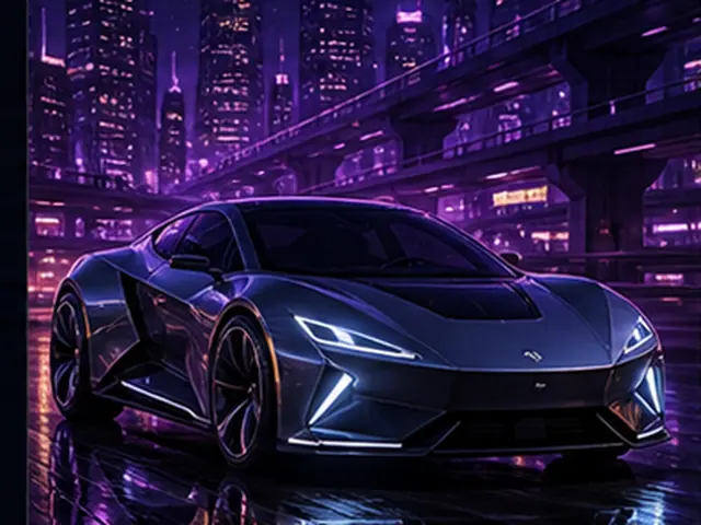 Stylized ev concept visual representing Hyundai IONIQ 5 N in the Forza Horizon car list; original FH6Hub template, not an official game screenshot.
