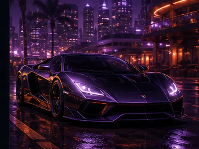 Stylized italian supercar visual representing Alfa Romeo SE 048SP in the Forza Horizon car list; original FH6Hub template, not an official game screenshot.