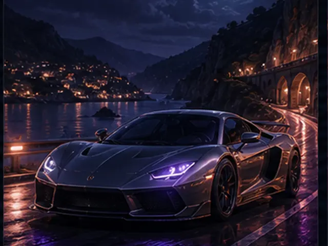 Stylized italian supercar visual representing Lamborghini Countach LP5000 QV in the Forza Horizon car list; original FH6Hub template, not an official game screenshot.