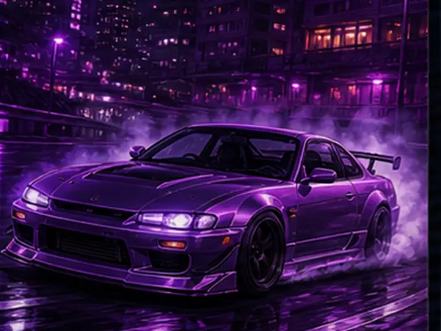 Stylized jdm drift visual representing Formula Drift #117 599 GTB Fiorano in the Forza Horizon car list; original FH6Hub template, not an official game screenshot.