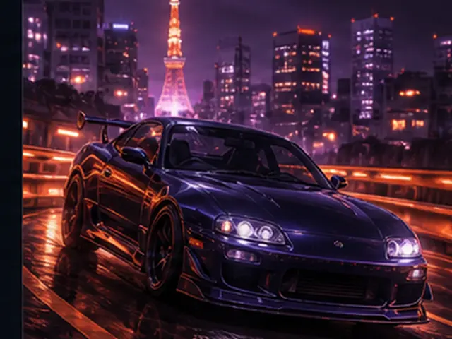 Stylized jdm sports visual representing Honda NSX-R in the Forza Horizon car list; original FH6Hub template, not an official game screenshot.