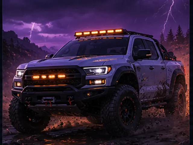 Stylized offroad truck visual representing Ford #25 'Brocky' Ultra4 Bronco RTR in the Forza Horizon car list; original FH6Hub template, not an official game screenshot.