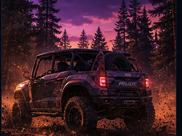 Stylized offroad truck visual representing Bentley Bentayga in the Forza Horizon car list; original FH6Hub template, not an official game screenshot.