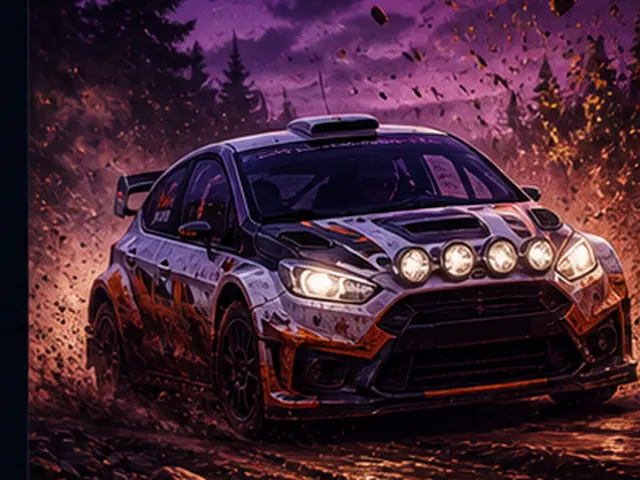 Stylized rally visual representing Audi #2 Audi Sport quattro S1 in the Forza Horizon car list; original FH6Hub template, not an official game screenshot.