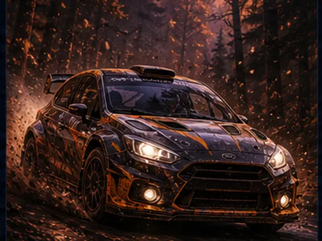 Stylized rally visual representing Lancia Delta HF Integrale Evo in the Forza Horizon car list; original FH6Hub template, not an official game screenshot.